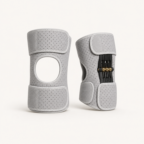 Premium StepSpring product pair showing the open-knee front and rear spring support