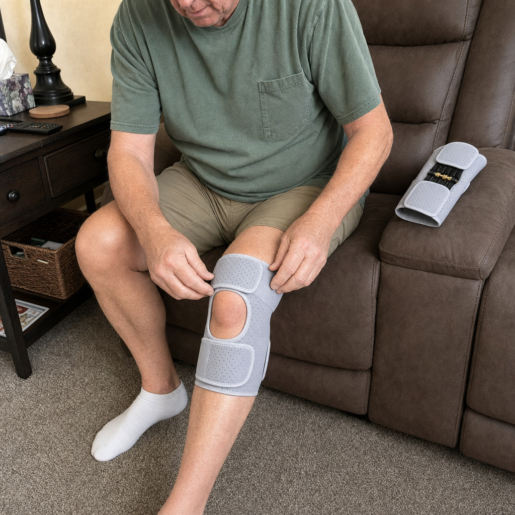 StepSpring being adjusted while seated