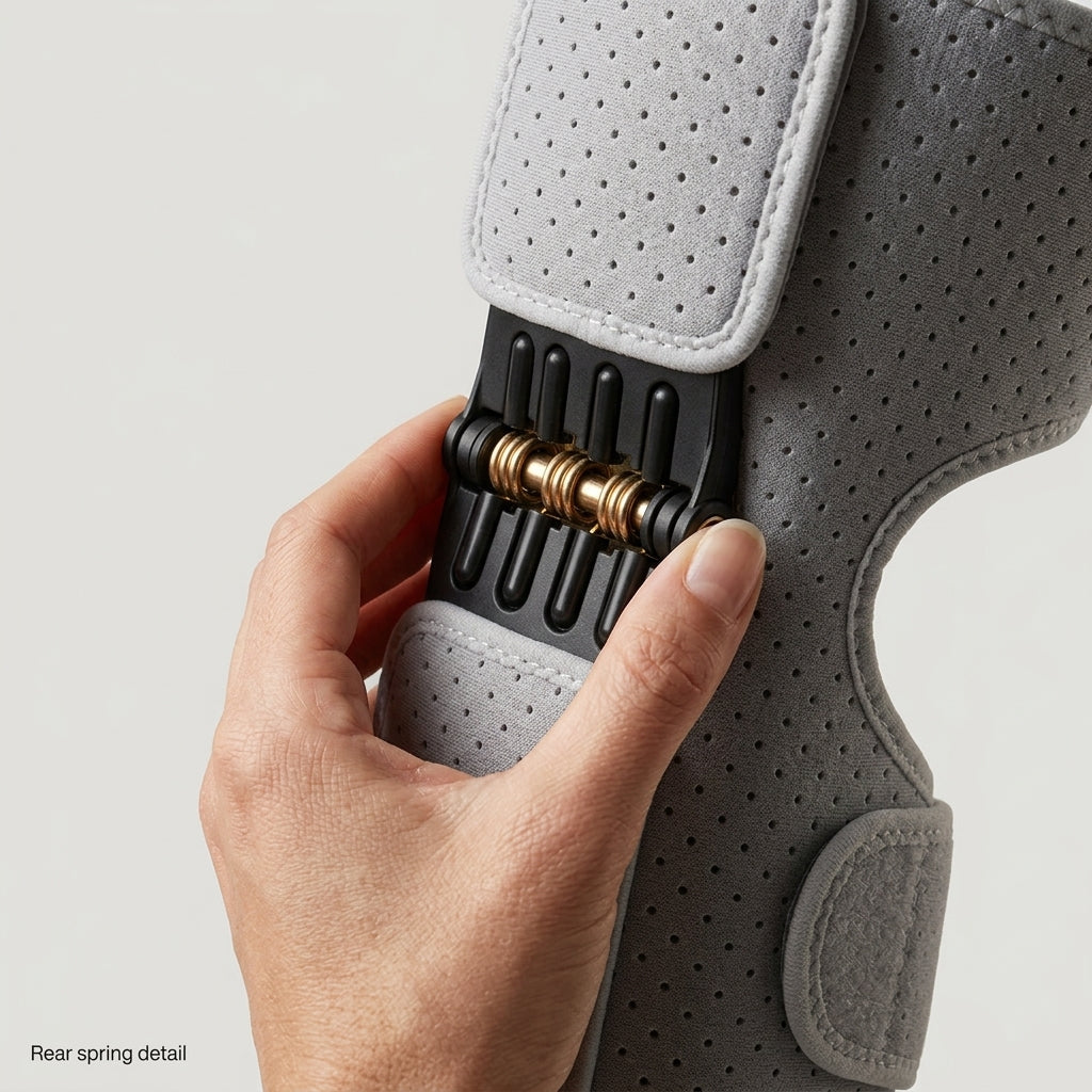 Close-up of StepSpring material and spring support