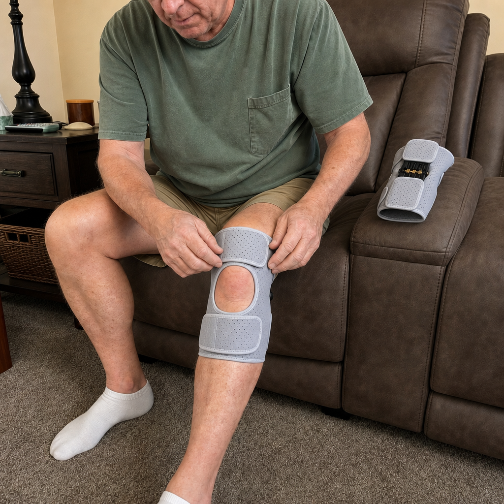 Putting StepSpring on while seated